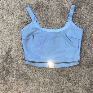 Blue forever 21 crop top (wow couture)